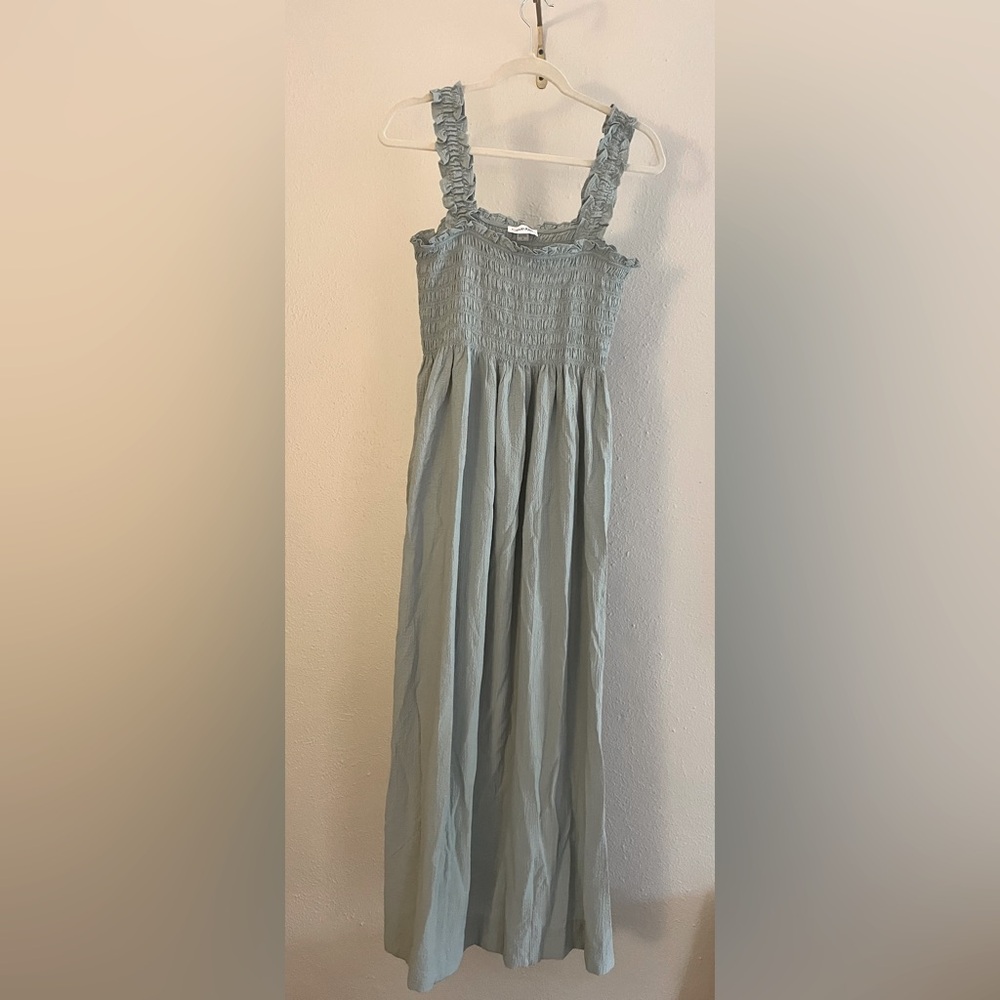 Sage Green Calvin Klein Maxi Dress - Size 8